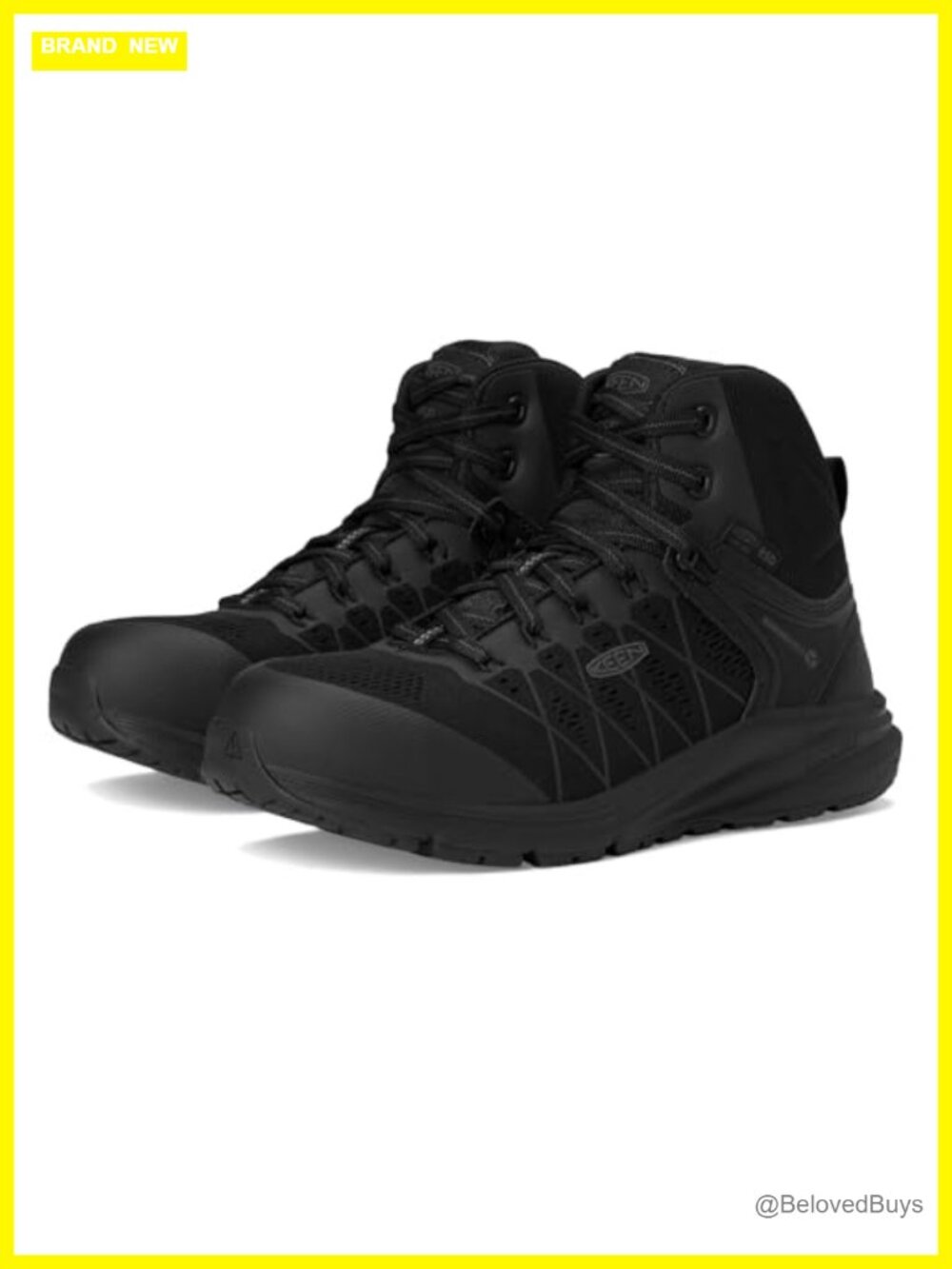 Composite Toe Work Sneakers Mid Height ESD Slip Resistant Industrial